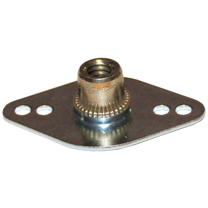 Body Bolt Plate 1 3/8 with 1/4-20 Zerk L 1.75 W 1.25