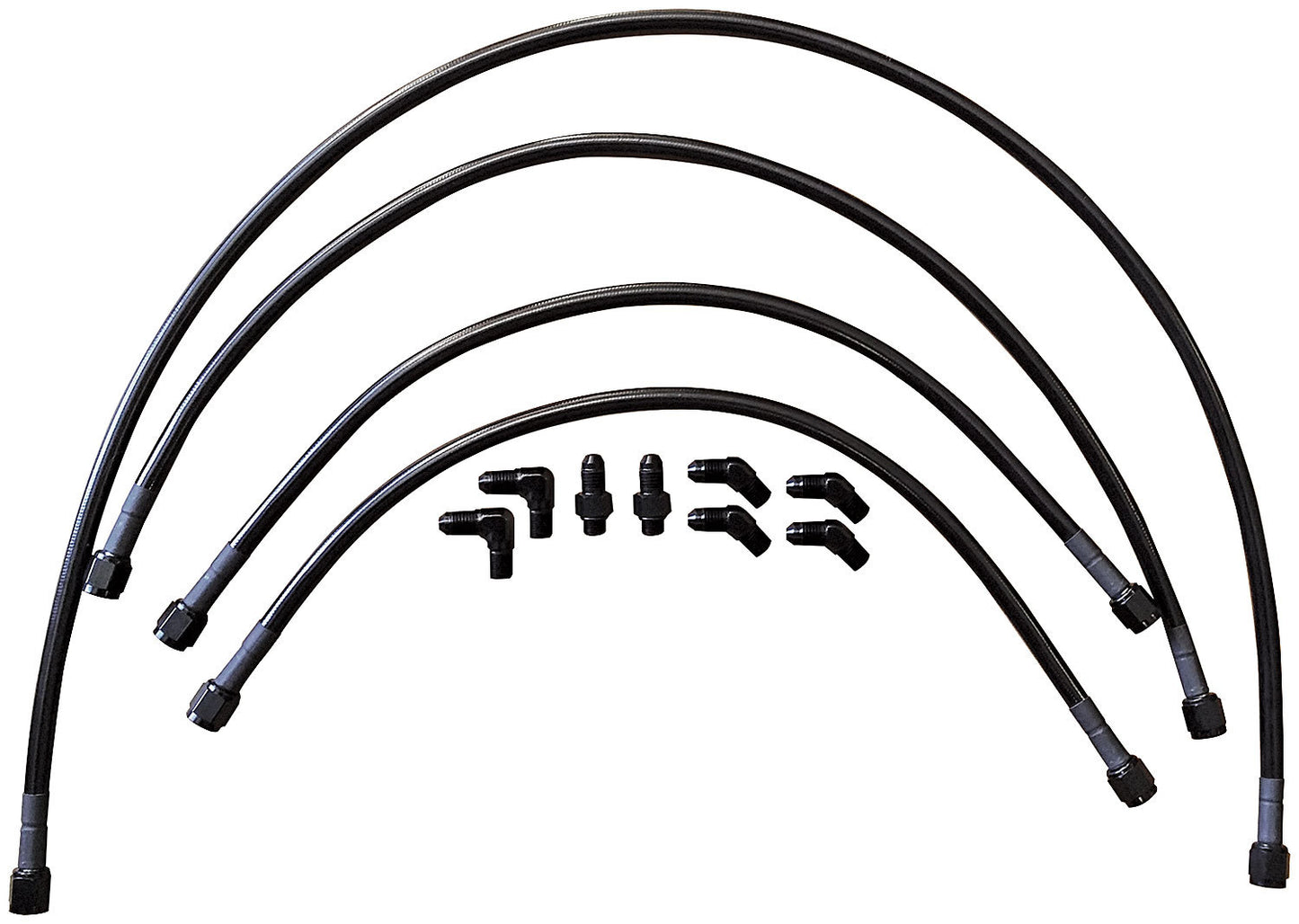 Wing Line Kit 4an with return lines and fittings