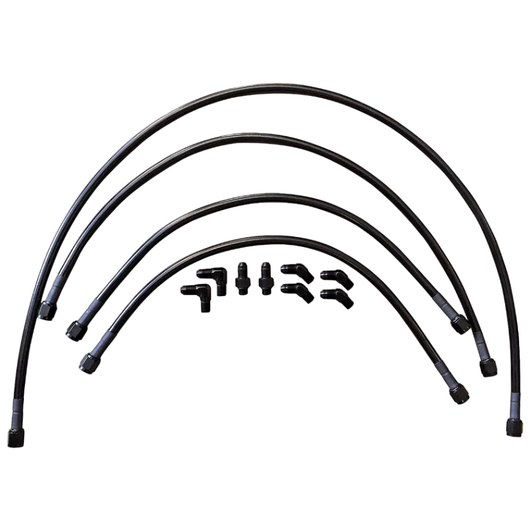 Wing Line Kit 4an with return lines and fittings
