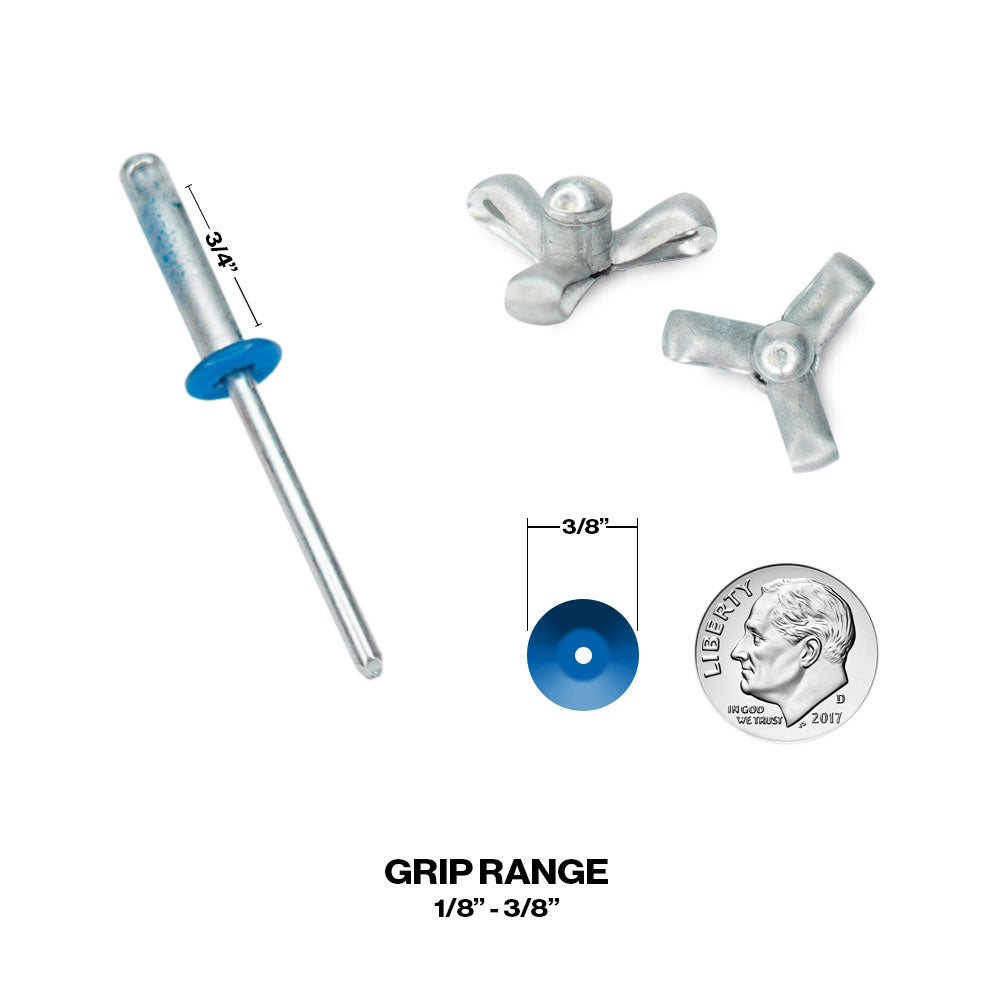 Exploding Small Head Aluminum Rivets 3/16 - Box Of 250
