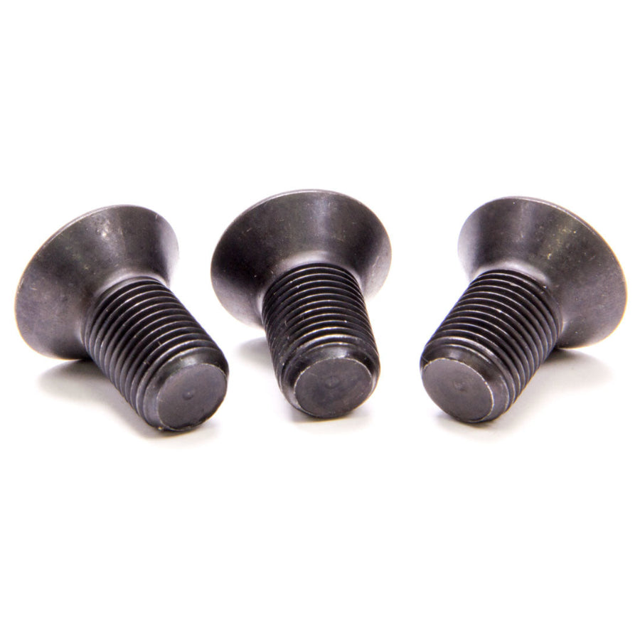 Brake Rotor Bolt, 1/2-20 in Thread, 1 in Long, Allen Head, Steel, Black Oxide, Set of 3