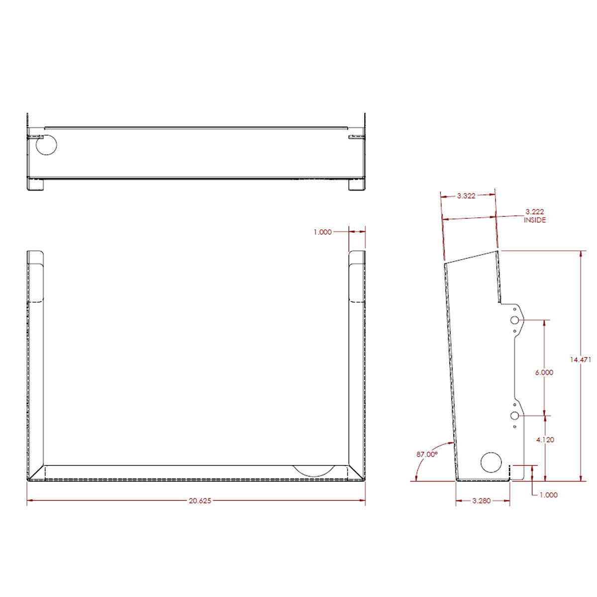 HRP RADIATOR TRAY 3.00 WIDE