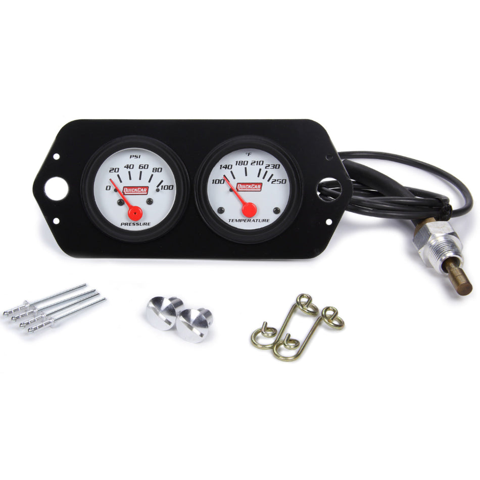 Sprint Gauge Panel Assembly OP/WT - 2-1/16in White Face