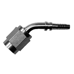-3 45deg Alum Nut Stainless Steel
