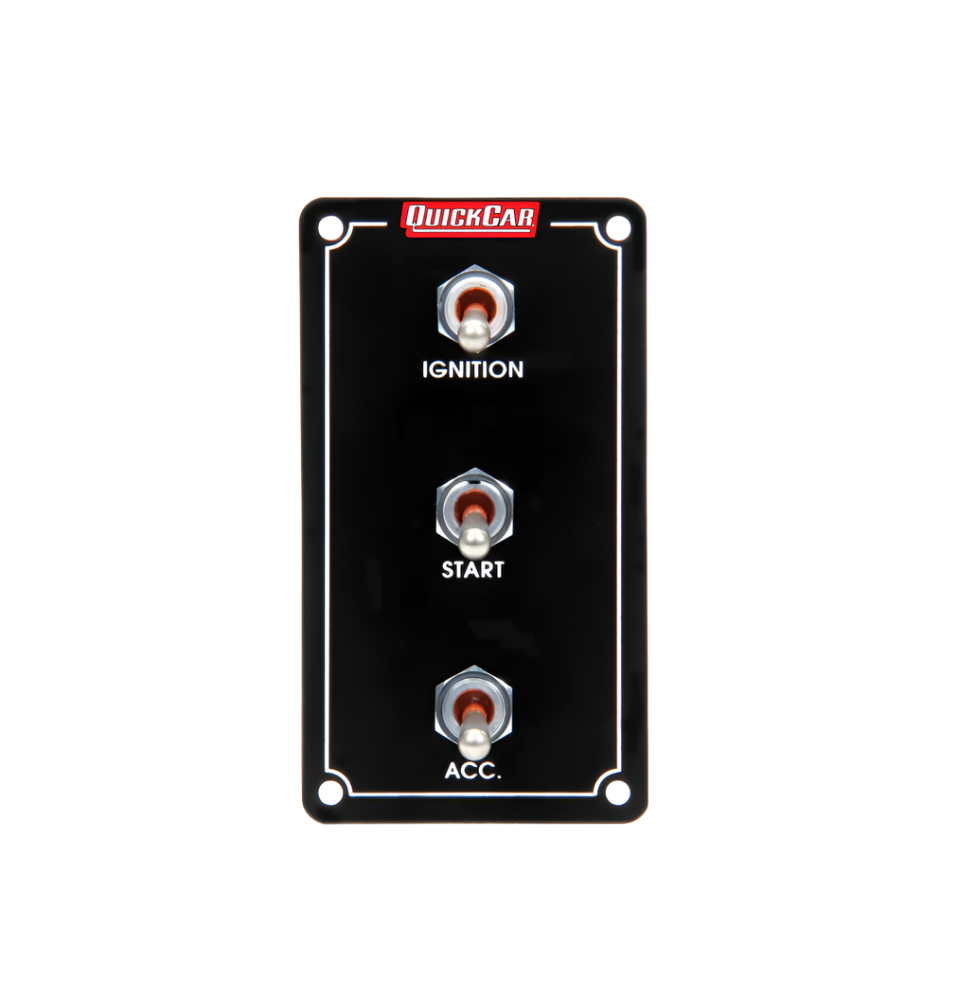 Extreme Switch Panel, Dash Mount, 2.5 x 4.625in, Black