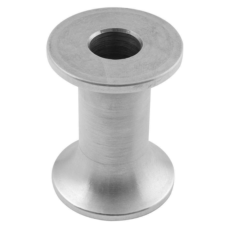 Motor Mount Spacer, 2 in Tall, 1/2 in ID, 1-1/2 in OD, Aluminum, Natural