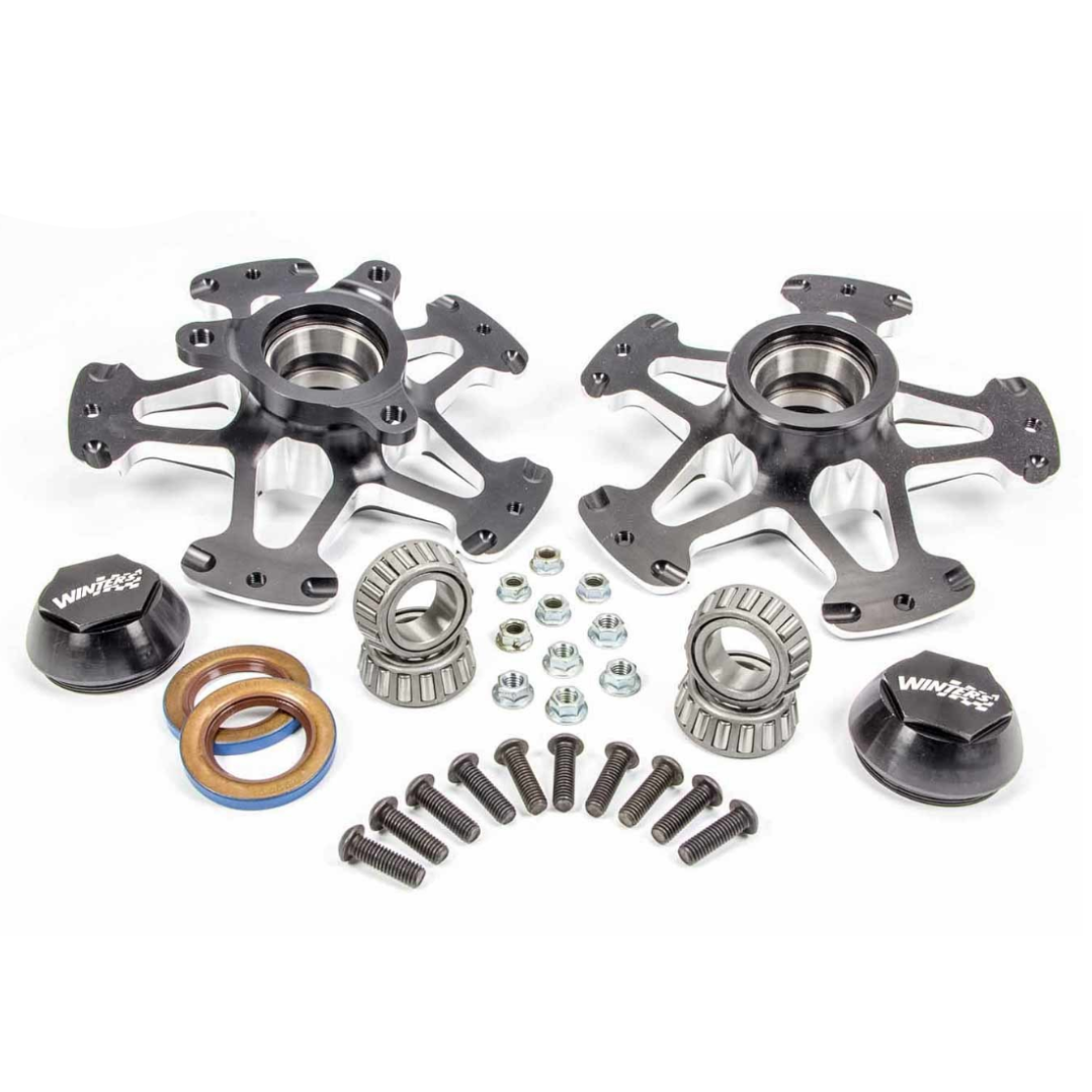 Winters Sprintcar Front Hub Kit Trackstar - Black