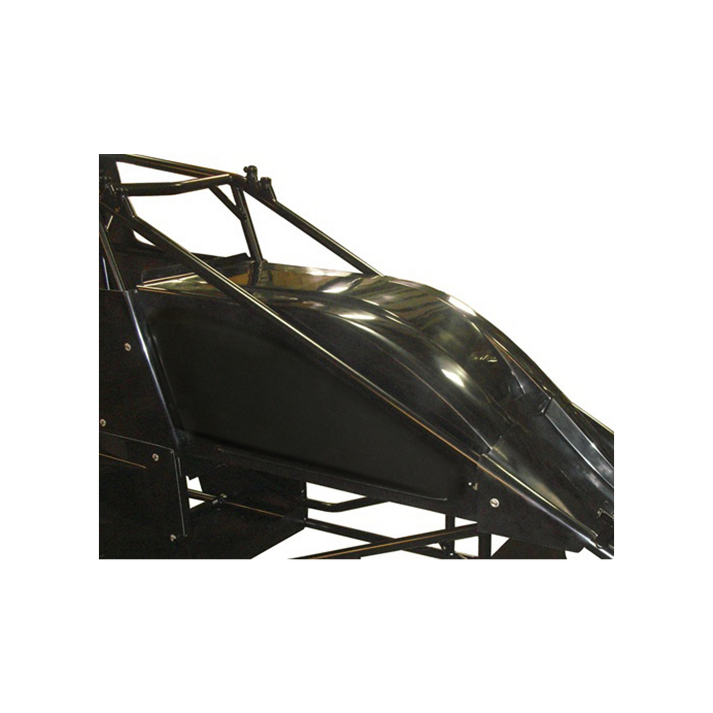 Dual Duct Inside Rail - Black