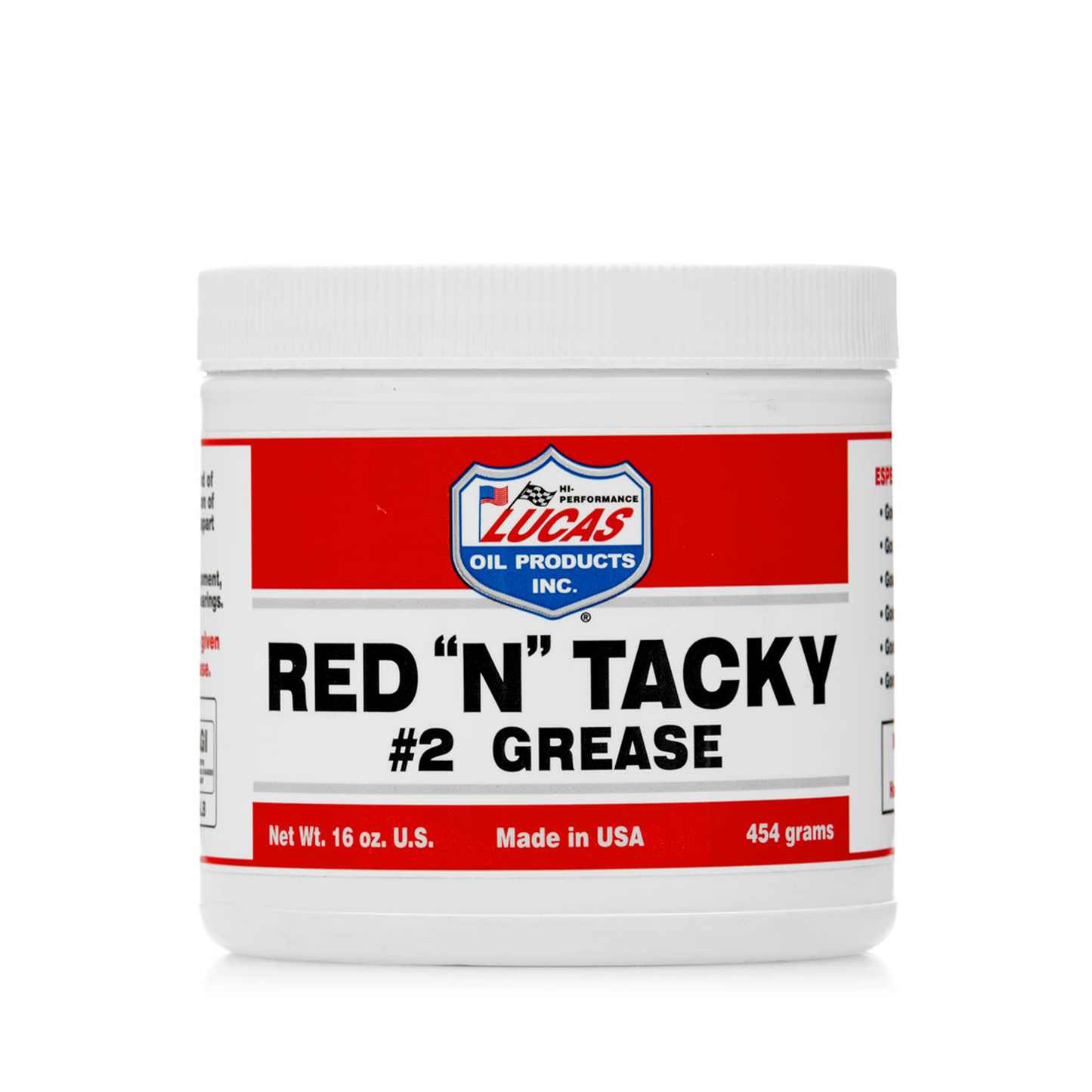 Lucas Red N Tacky Grease Tub