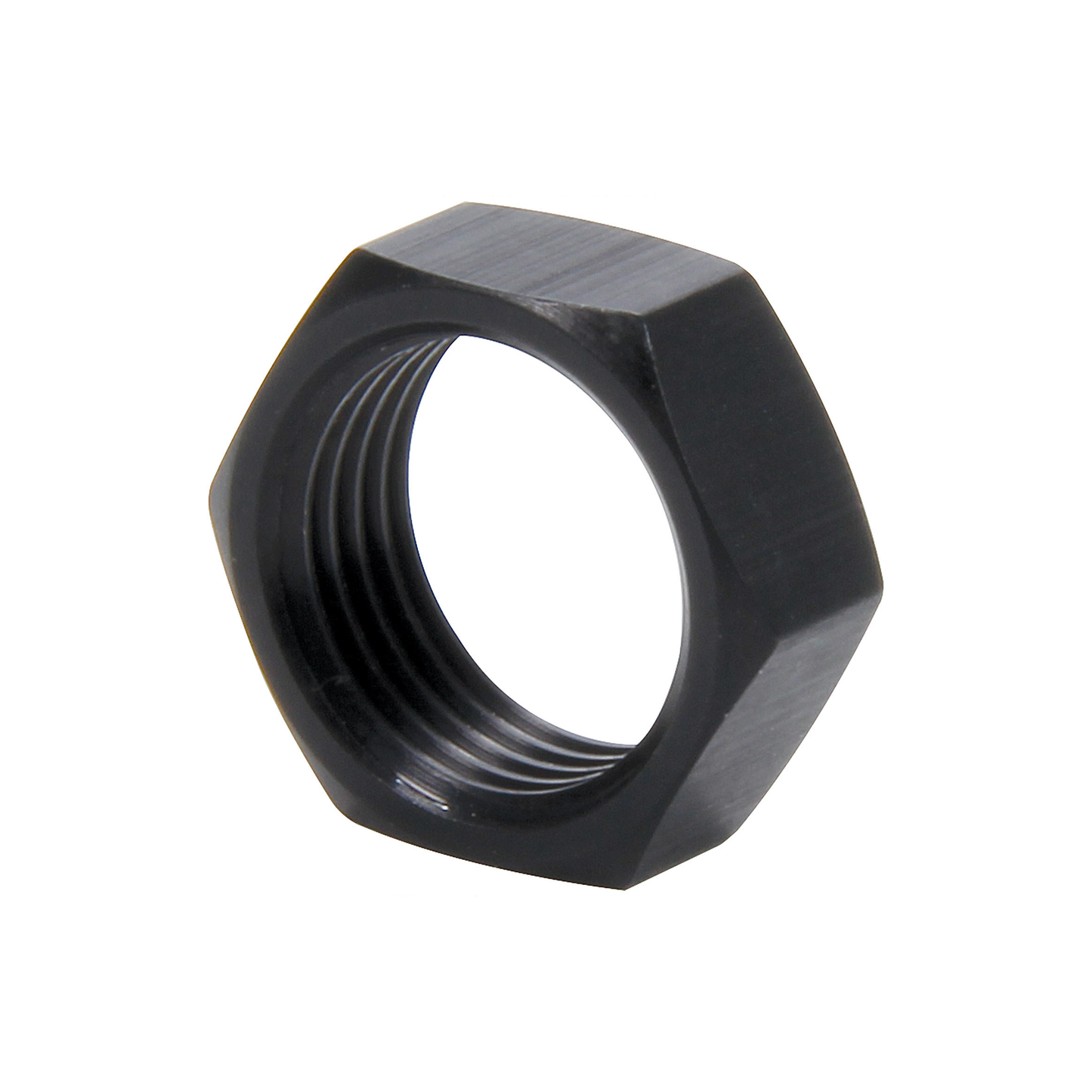 LH Aluminum Jam Nuts Thin OD Black 3/4 -16 4pk