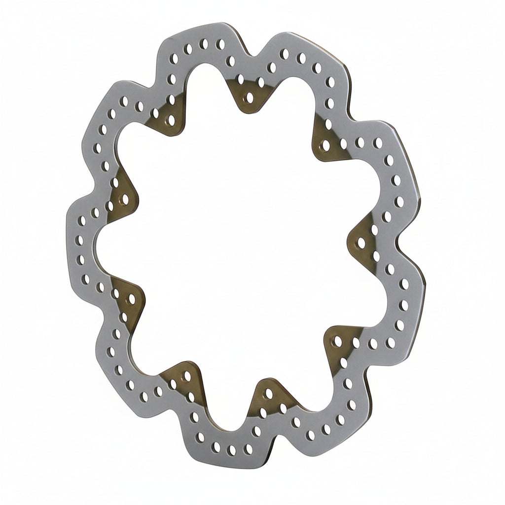 Brake Rotor Super Alloy Scalloped 10.500 in X 0.160 in 9 x 7.000 in Bolt Pattern,