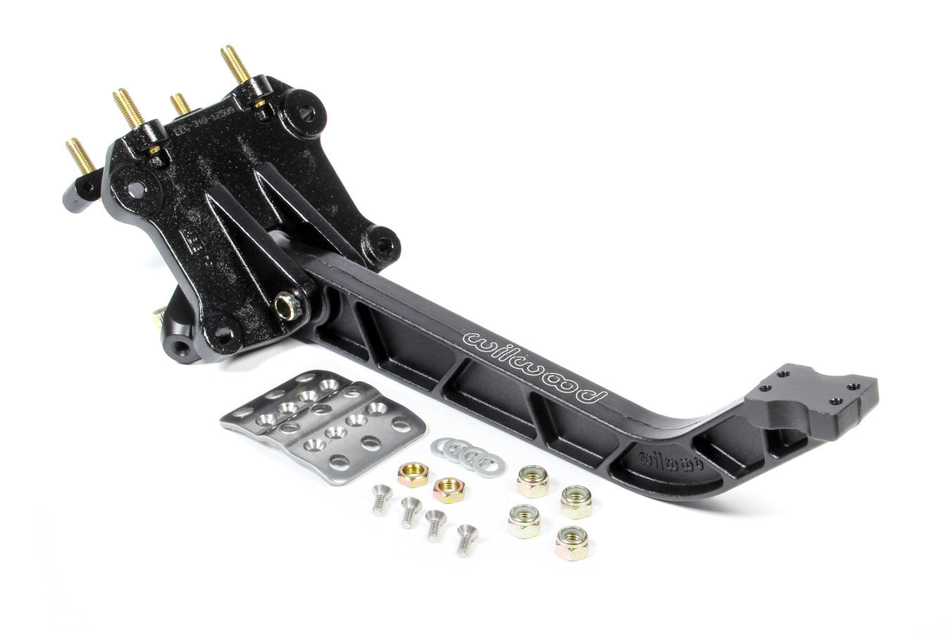 Pedal Assembly, Brake, 6.25 to 1 Ratio, 11.710 in Long, Reverse Swing Mount, Aluminum, Black Paint