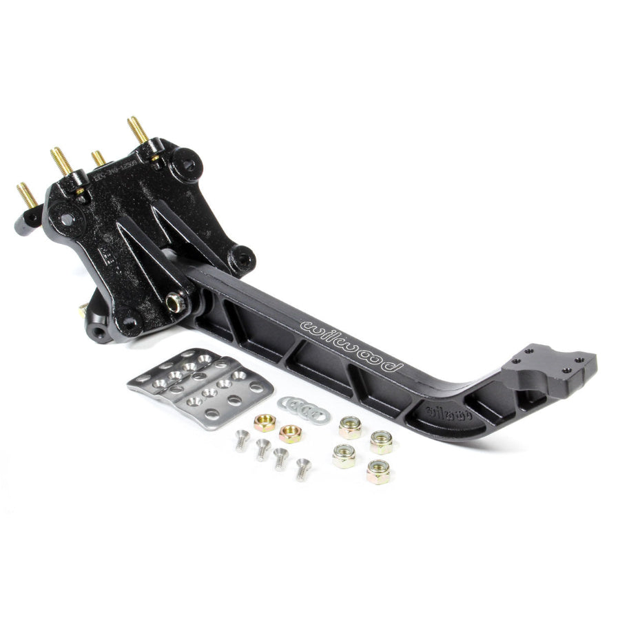 Pedal Assembly, Brake, 6.25 to 1 Ratio, 11.710 in Long, Reverse Swing Mount, Aluminum, Black Paint