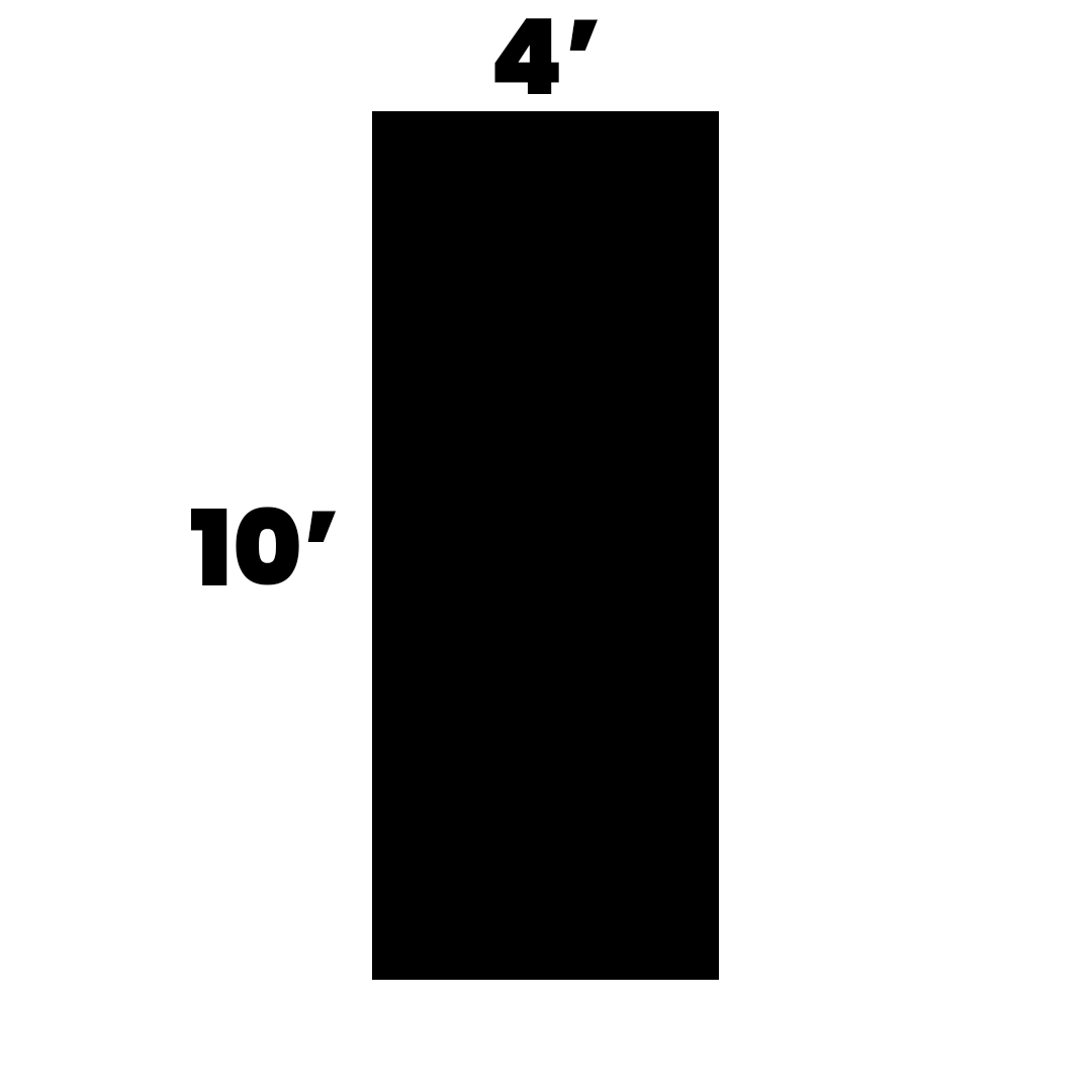 Coloured 10 X 4 Aluminum Sheet