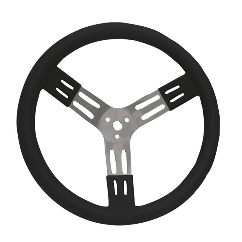 Longacre 15 Black Aluminum Steering Wheel