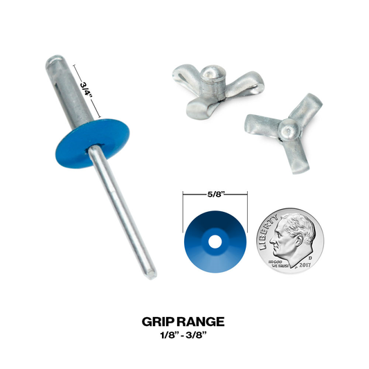 Exploding Large Head Rivets 3/16 - Box Of 250