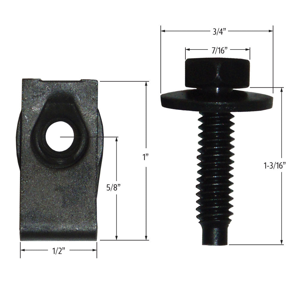 Body Bolt Kit With J-clip