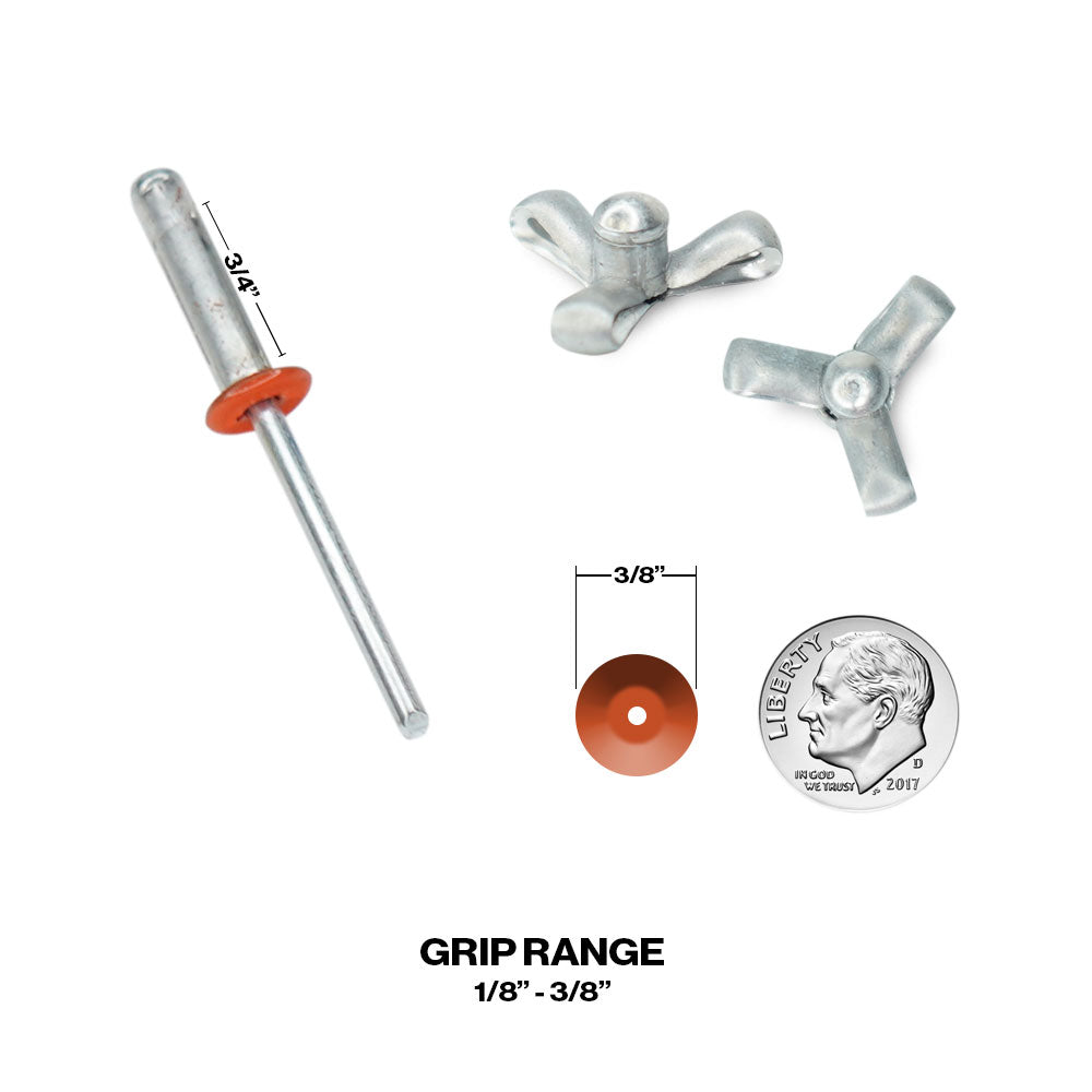 Exploding Small Head Aluminum Rivets 3/16 - Box Of 250