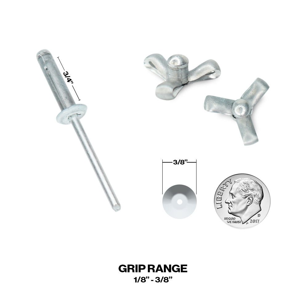 Exploding Small Head Aluminum Rivets 3/16 - Box Of 250