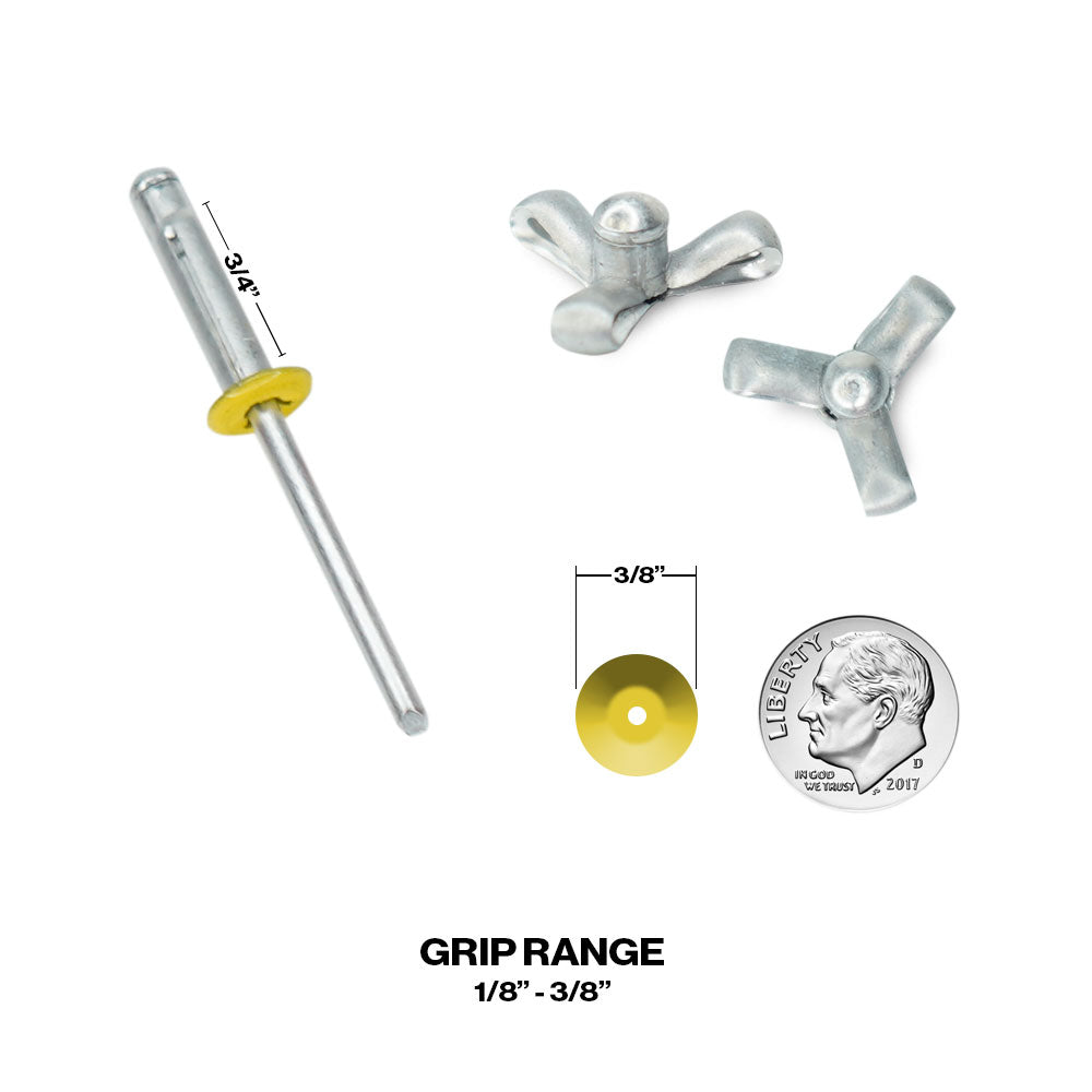 Exploding Small Head Aluminum Rivets 3/16 - Box Of 250