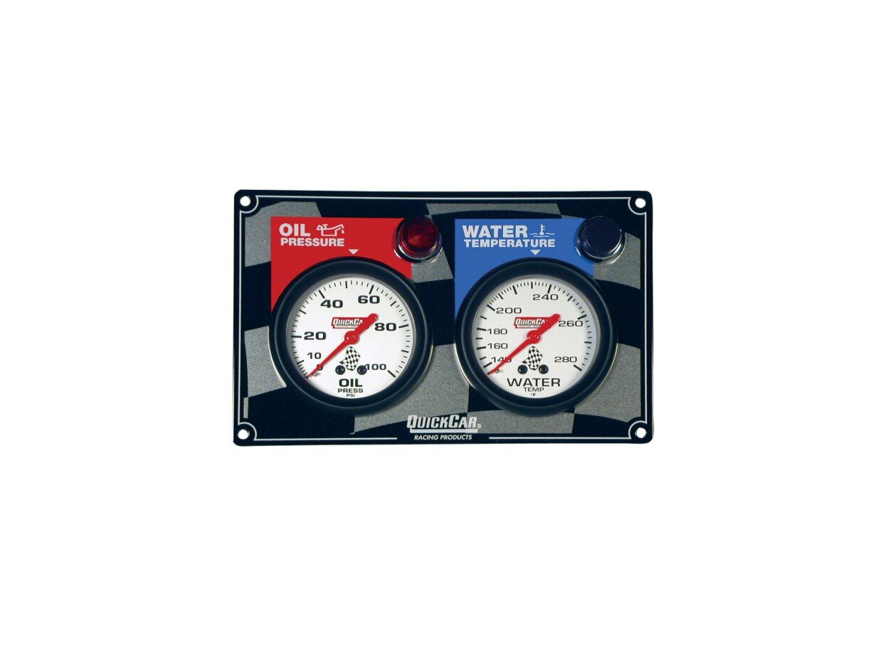 Quickcar 2 Gauge Panel - Op/wt