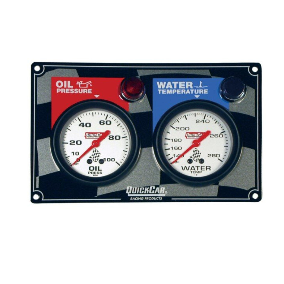 Quickcar 2 Gauge Panel - Op/wt