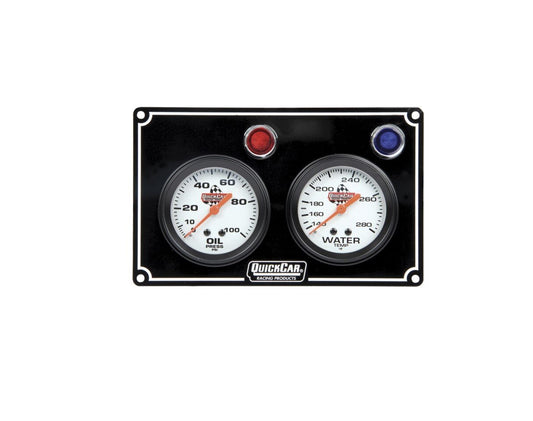 Quickcar 2 Gauge Panel - Op/wt