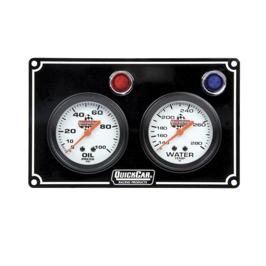 Quickcar 2 Gauge Panel - Op/wt
