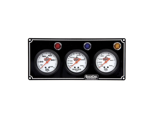 Quickcar 3 Gauge Panel - Op/wt/ot