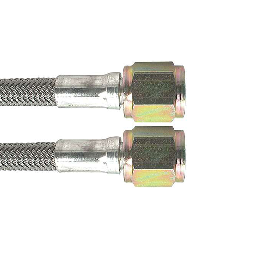 Braided Stainless Steel Brake Line - 4 Straight To 4 Straight