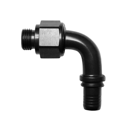 -6 90deg Male Orb - Black