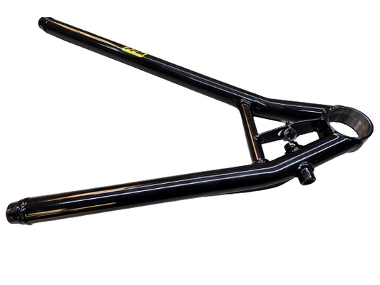 Lower Control Arm, RF,1 pc, Screw In Ball joint, 19 Longhorn, 19-1/8 in, Drop Shock Mount, Powercoated Black, Steel, 3/4 RH