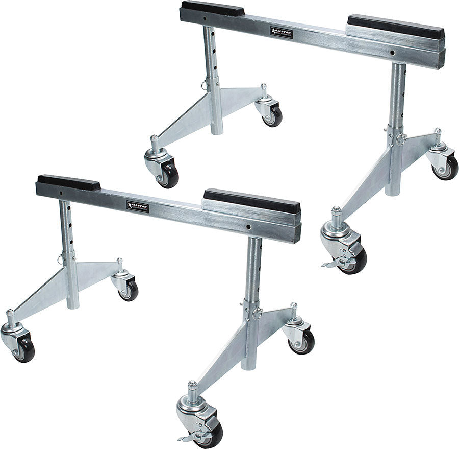 Sprintcar Chassis Dollies Height Adjustable 13-19 in Pair