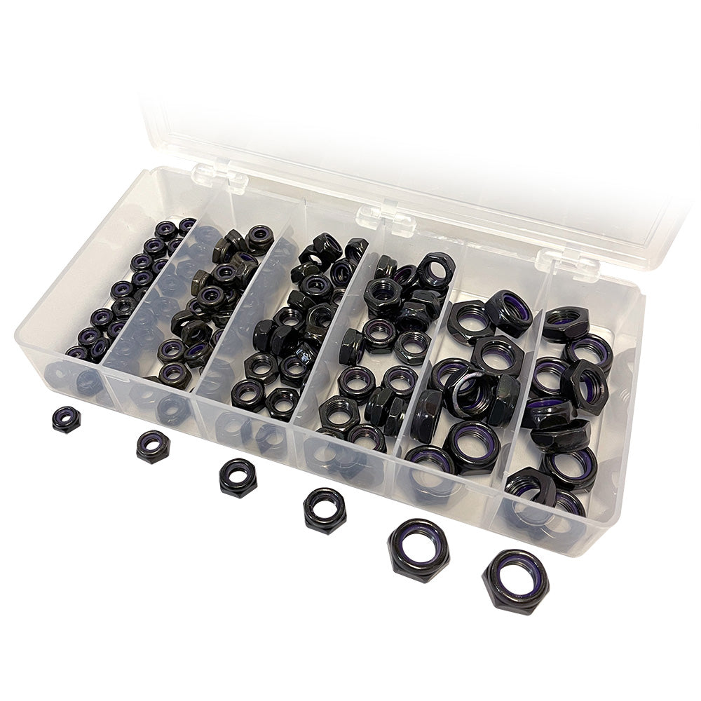 Stainless Steel Lock Nut Kit - Black