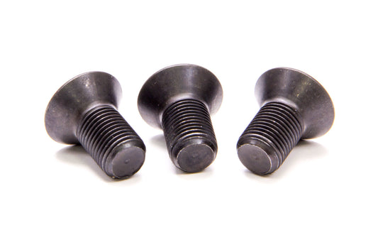 Brake Rotor Bolt, 1/2-20 in Thread, 1 in Long, Allen Head, Steel, Black Oxide, Set of 3