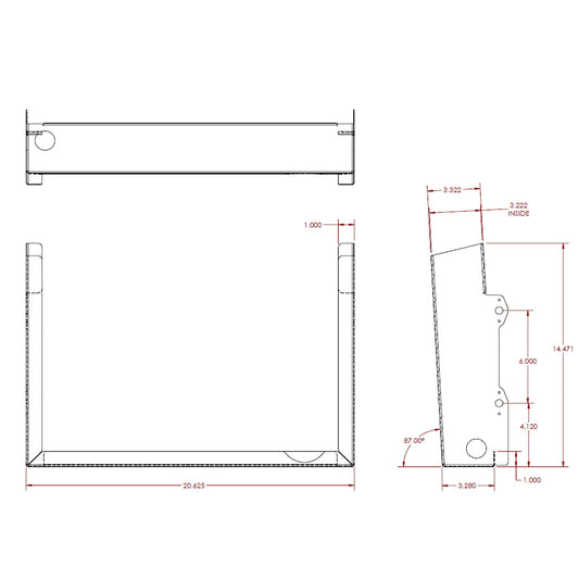 HRP RADIATOR TRAY 3.00 WIDE