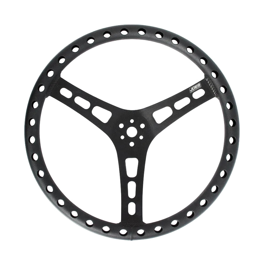 Joes Lightweight Black 15 Dished Steering Wheel