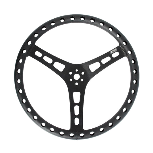 Joes Lightweight Black 15 Dished Steering Wheel