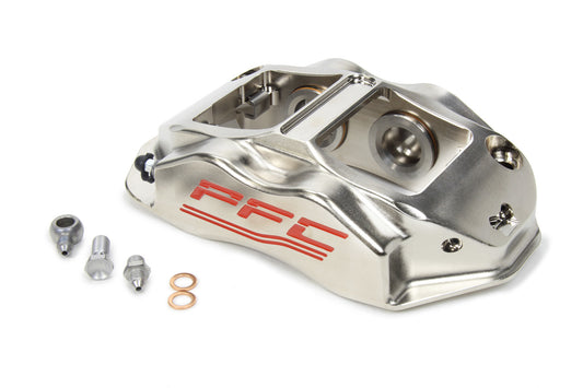 PFC Brake Caliper, ZR94, Driver Side, Trailing 4 Piston Nickel Plated 7.00 in Radial Mount