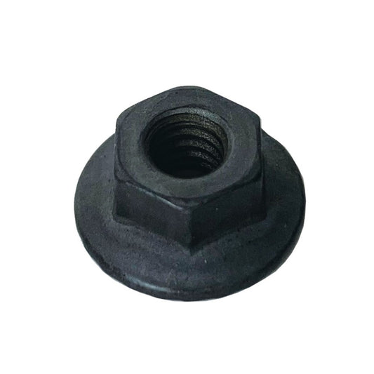 Nut 1/4-20 in Thread Serrated Flange Black -50 Pack