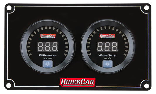 Gauge Panel Assembly, Digital, Oil Pressure/ Water Temperature, Black Face