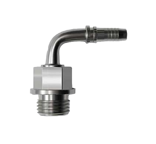 -6 90deg Port Fitting Stainless Steel