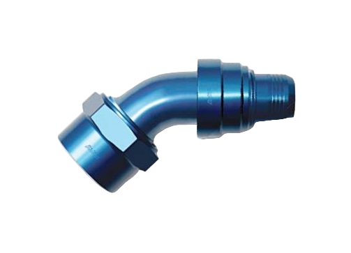-10 45deg Alum Double Swivel