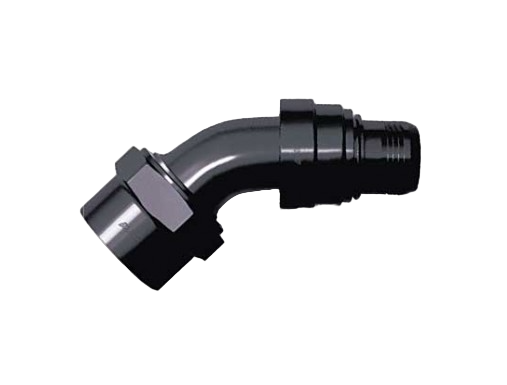 -20 45deg Alum - Black Double Swivel