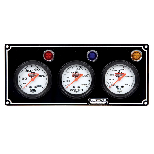 Quickcar 3 Gauge Panel - Op/wt/ot
