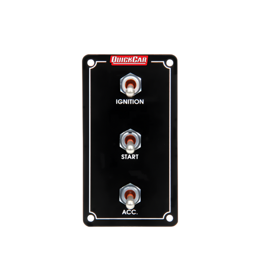 Extreme Switch Panel, Dash Mount, 2.5 x 4.625in, Black