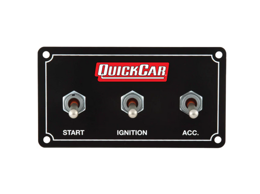 Extreme Switch Panel, Dash Mount, 4.625 x 2.5in, Black Face