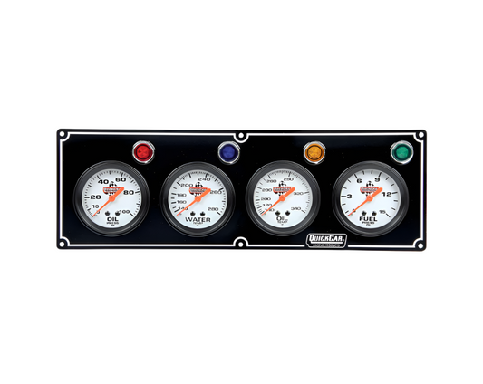 Quickcar 4 Gauge Black Panel -