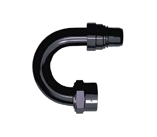 -16 180deg Alum Double Swivel - Black