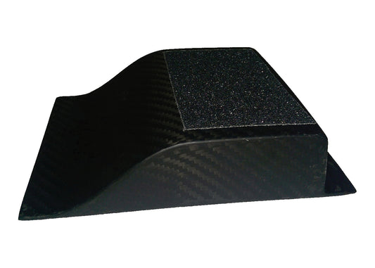 Heel Riser, 1.5 in Tall, 4.5 in Wide, Non-Skid Pad, Carbon Fiber
